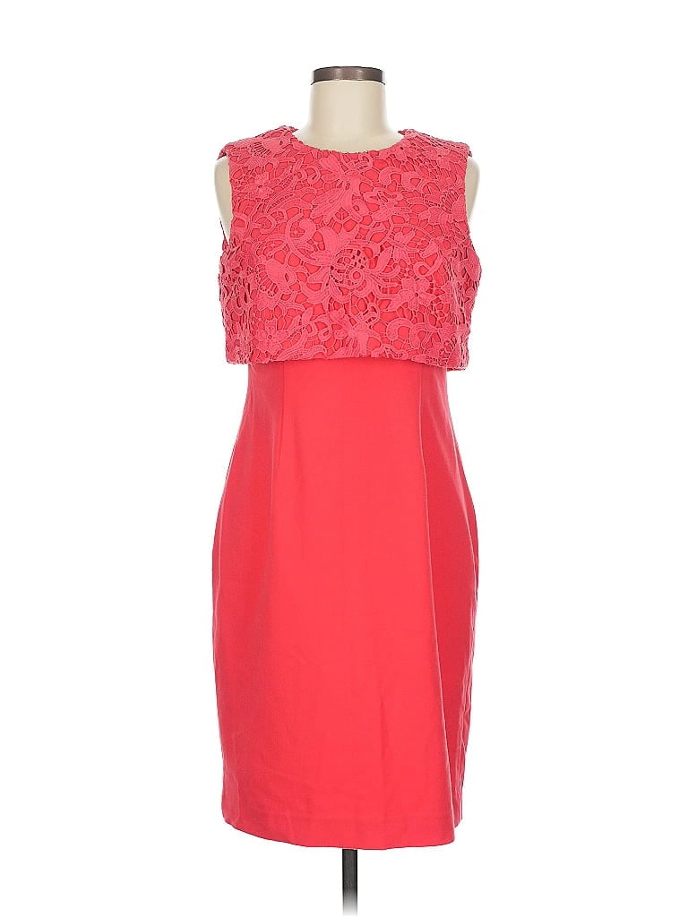 Pre-owned Calvin Klein Cocktail Dress In Red