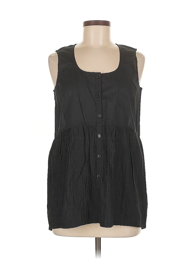 Pre-owned Simply Vera Vera Wang Sleeveless Blouse In Black