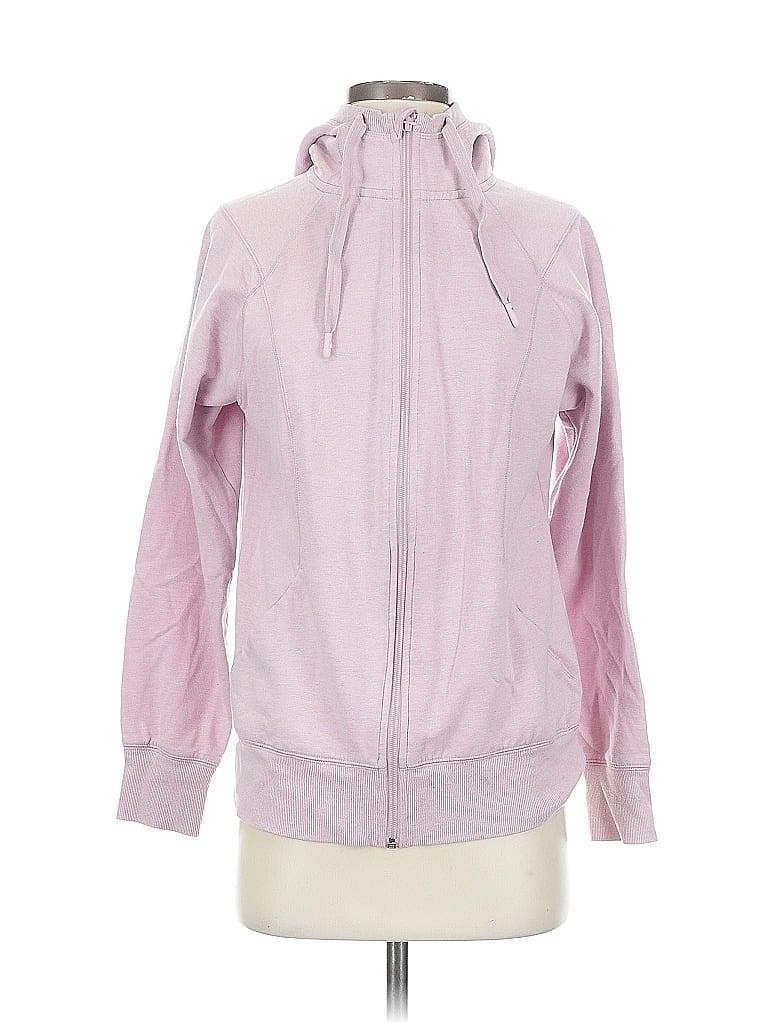 Pre-owned Zella Zip Up Hoodie In Pink