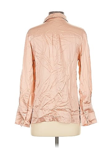 Asceno Long Sleeve Silk Top (view 2)