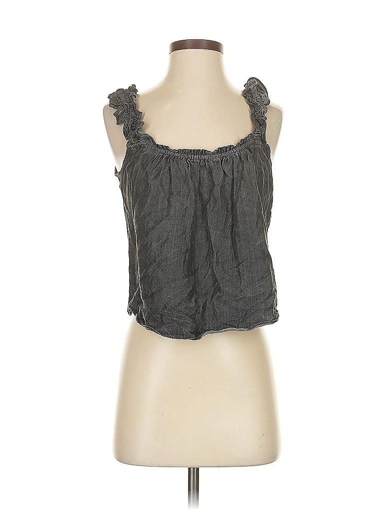 Pre-owned Heartloom Sleeveless Blouse In Gray