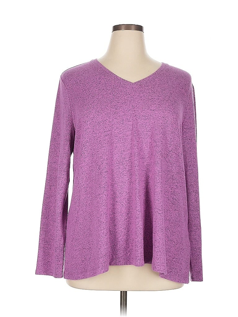 NIC + ZOE Pre-owned Pullover Sweater In Purple