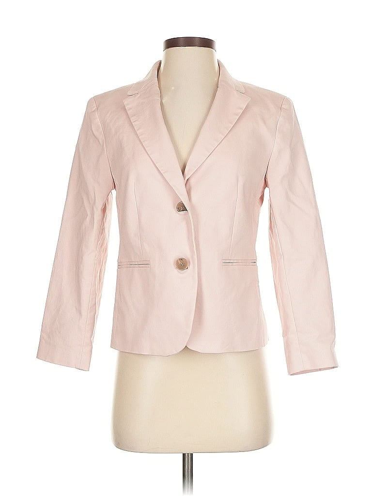 Pre-owned Ann Taylor Blazer Jacket In Pink