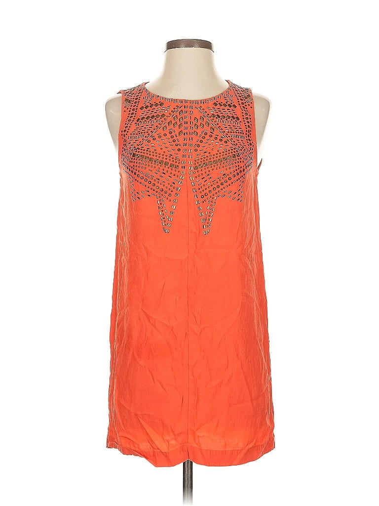 Pre-owned Twelfth Street By Cynthia Vincent Sleeveless Blouse In Orange