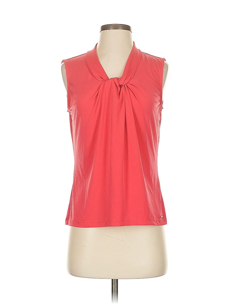 Pre-owned Calvin Klein Sleeveless T-shirt In Red