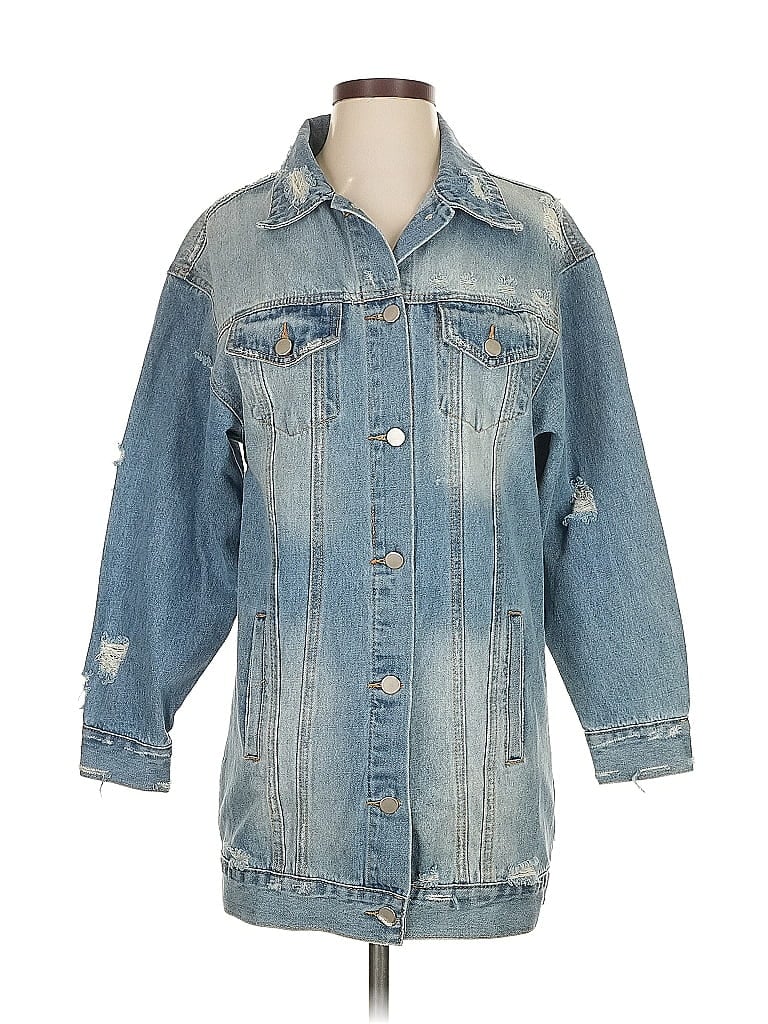 Pre-owned Elodie Denim Jacket In Blue