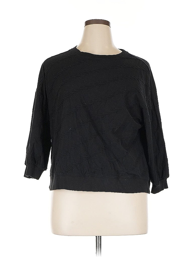 Pre-owned Simply Vera Vera Wang Pullover Sweater In Black