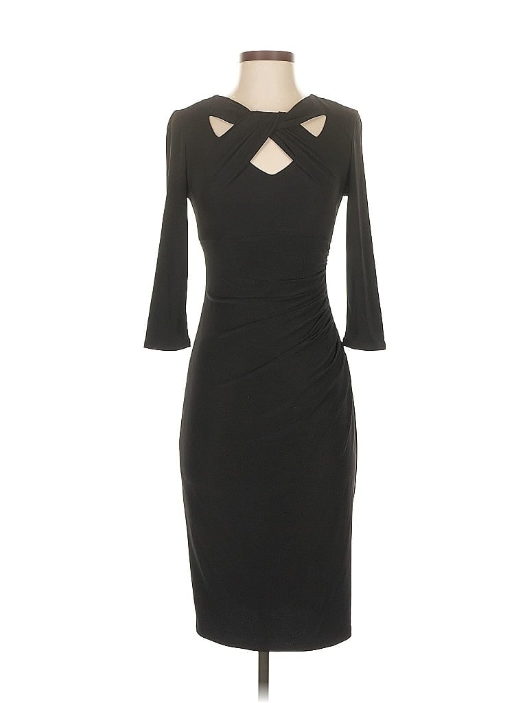 Pre-owned Inc International Concepts Cocktail Dress In Black