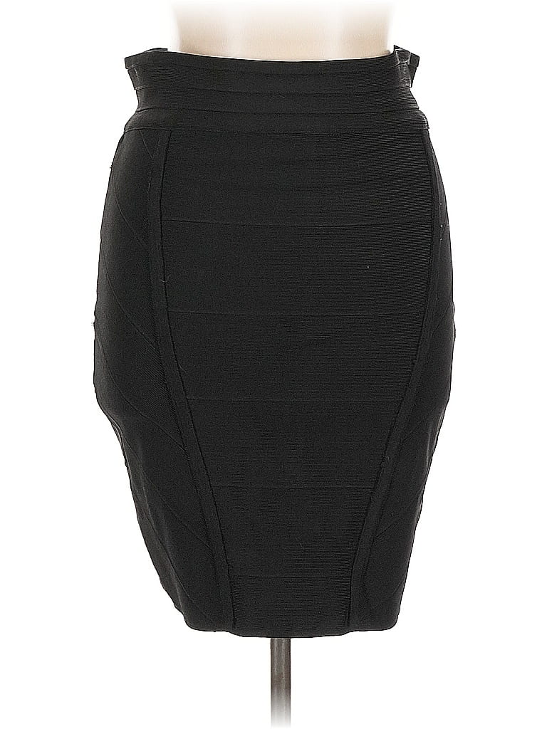 Pre-owned Bebe Formal Skirt In Black