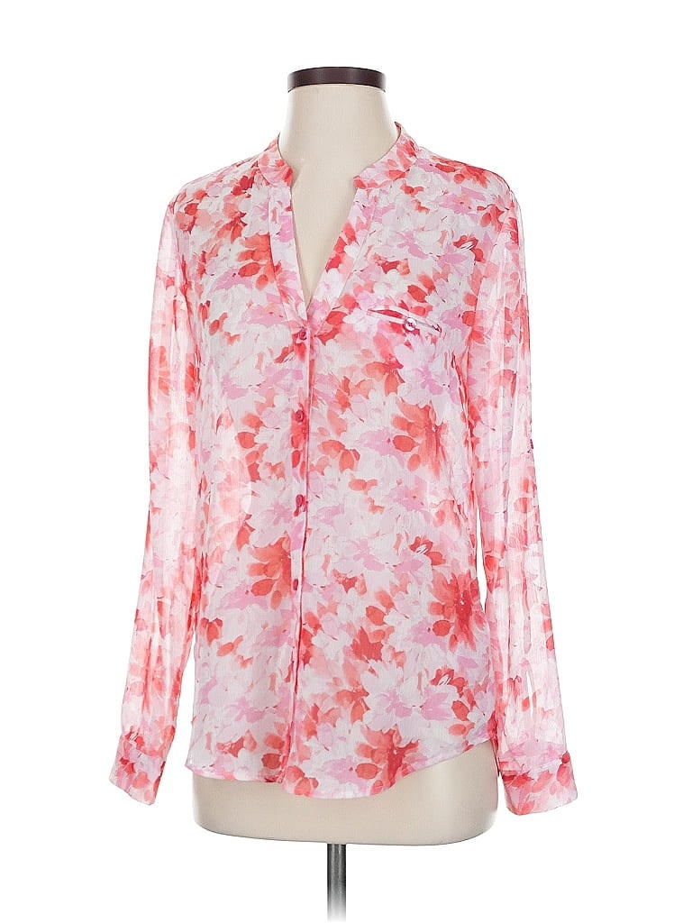 Pre-owned Kut From The Kloth Long Sleeve Blouse In Pink