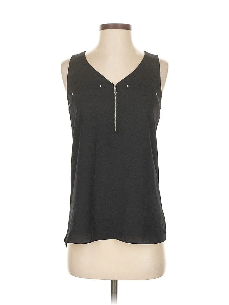 Pre-owned Fortune + Ivy Sleeveless Blouse In Black