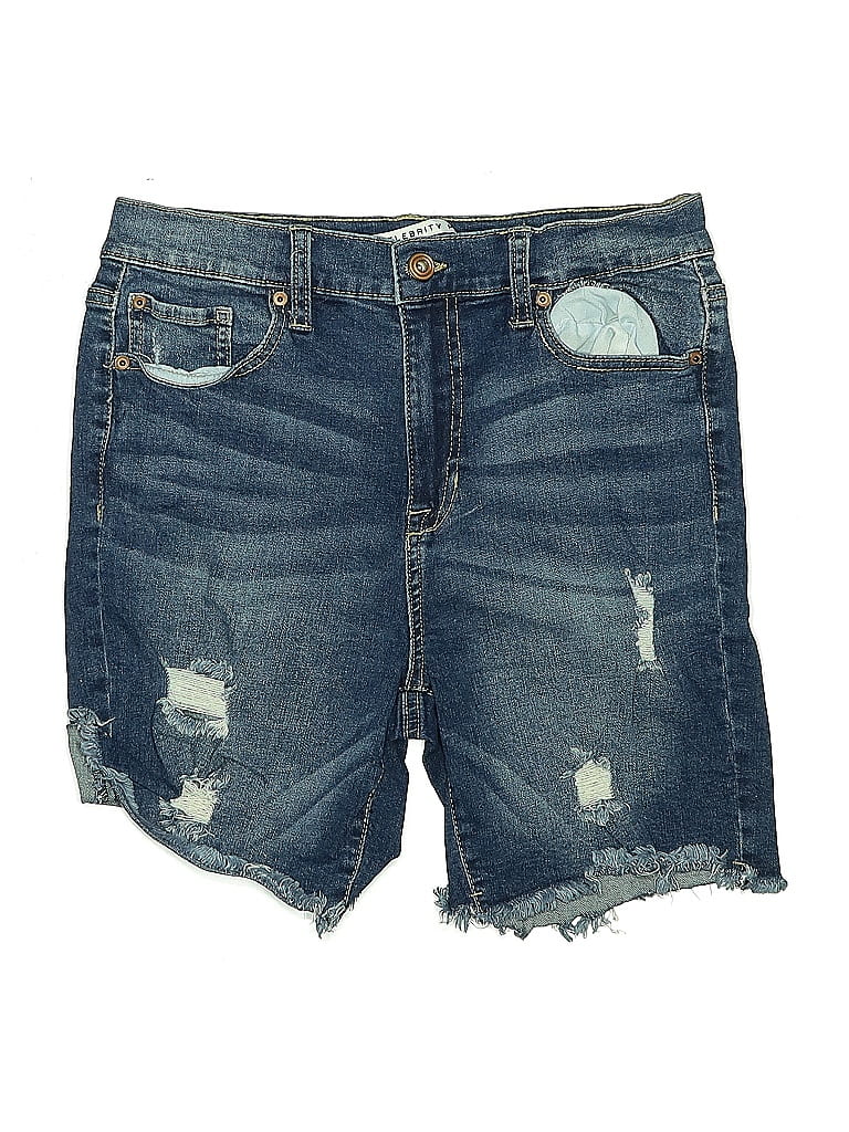 Pre-owned Celebrity Pink Denim Shorts In Blue