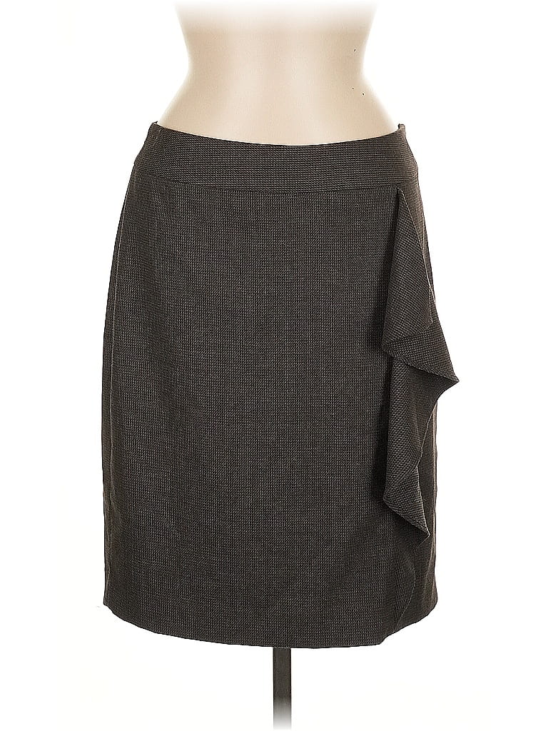 Pre-owned Halogen Formal Skirt In Gray