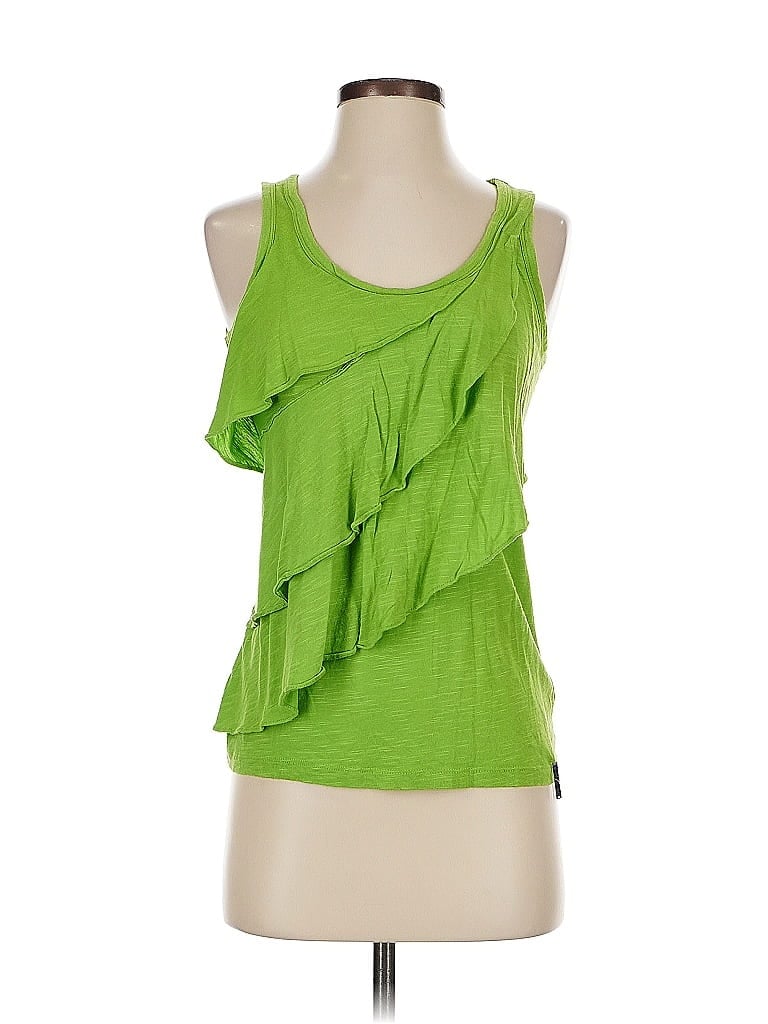 Pre-owned Michael Michael Kors Tank Top Green Halter Neckline Tops