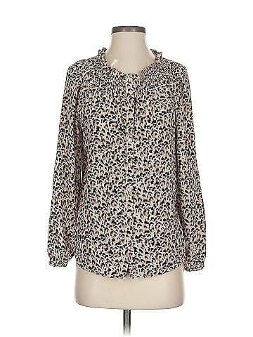 Rebecca Taylor Long Sleeve Silk Top (view 1)