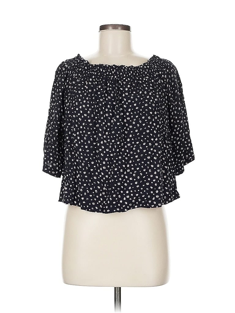 Click to view more detailed imagery on our partner's website Pre-owned Minkpink 3/4 Sleeve Blouse In Black