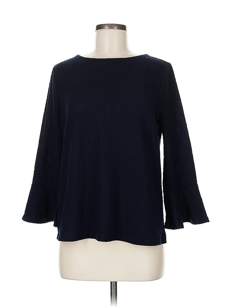 Pre-owned Ann Taylor Loft 3/4 Sleeve T-shirt In Blue