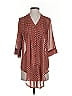Esley Red Burgundy 3/4 Sleeve Blouse Size S - photo 1
