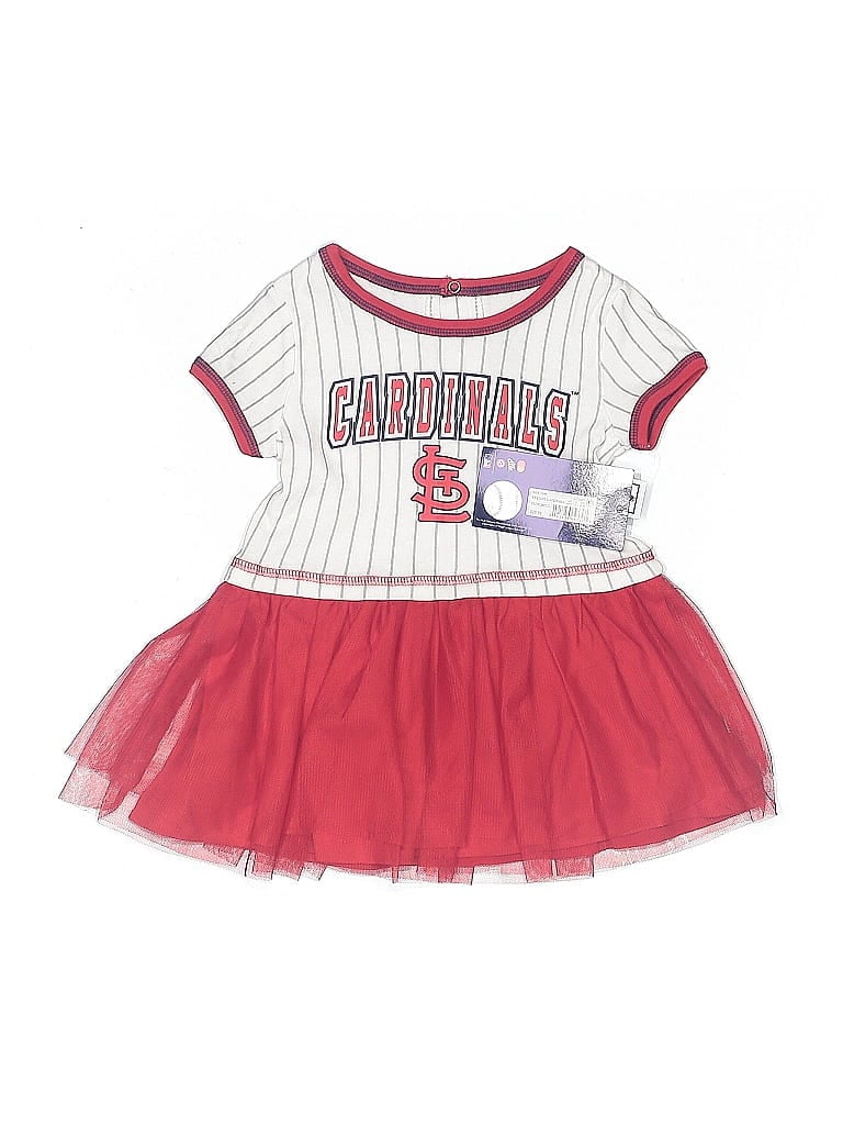 Pre-owned Genuine Merchandise By Team Athletics Kids' Dress In Red