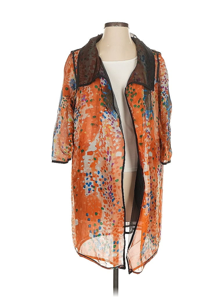 Pre-owned Assorted Brands Kimono In Orange