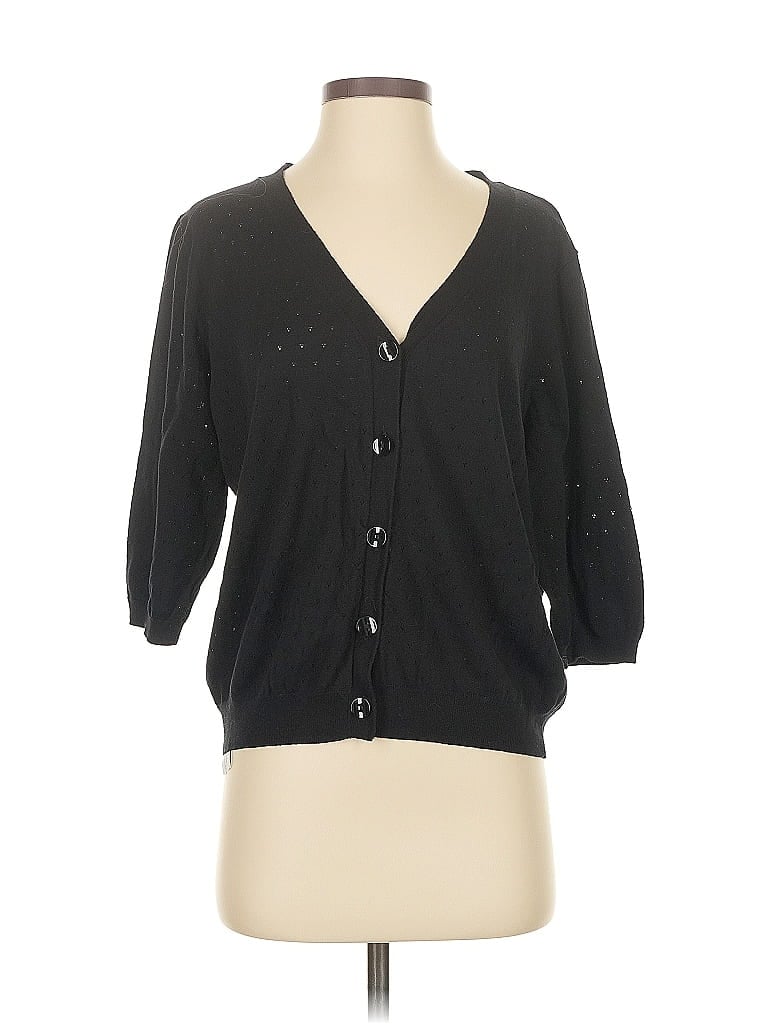 Pre-owned Violeta By Mango 3/4 Sleeve T-shirt In Black