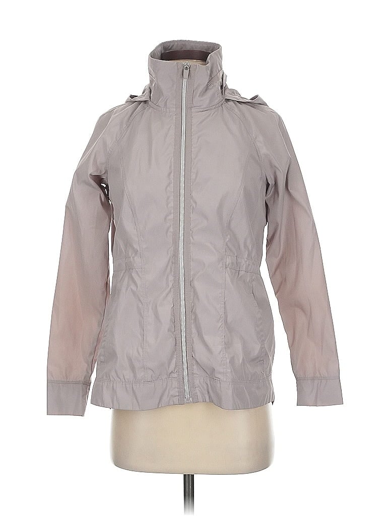 Pre-owned Apana Windbreaker Jacket In Gray