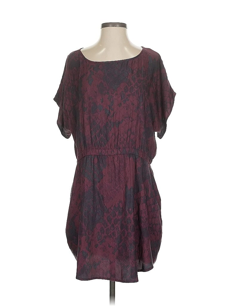 Pre-owned Express Casual Dress In Burgundy
