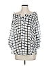 Torrid 100% Polyester Silver 3/4 Sleeve Blouse Size Lg (0) - photo 1