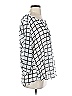 Torrid 100% Polyester Silver 3/4 Sleeve Blouse Size Lg (0) - photo 4