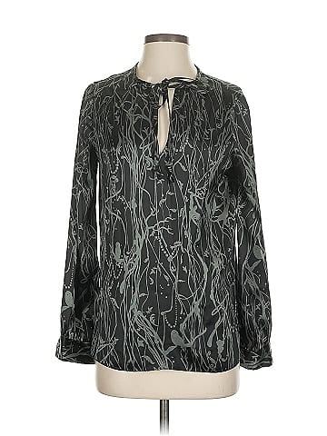Edun Long Sleeve Silk Top (view 1)