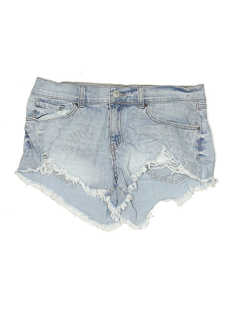 REWASH Pre-owned Denim Shorts In Blue