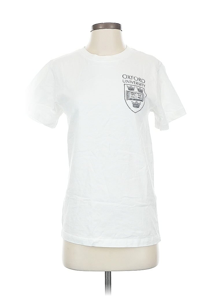 Pre-owned Oxford Short Sleeve T-shirt In White