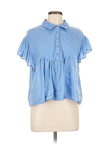Pilcro Short Sleeve Blouse (view 1)