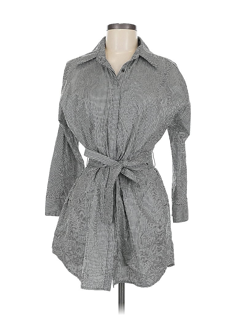 Pre-owned Per Se By Carlisle 3/4 Sleeve Blouse In Gray