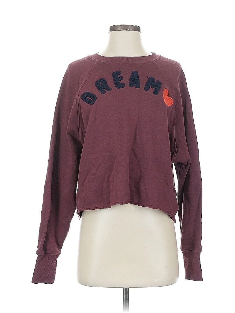 Pre-owned Sundry Sweatshirt In Burgundy