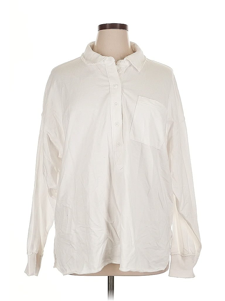 Pre-owned Aerie Sweatshirt In White