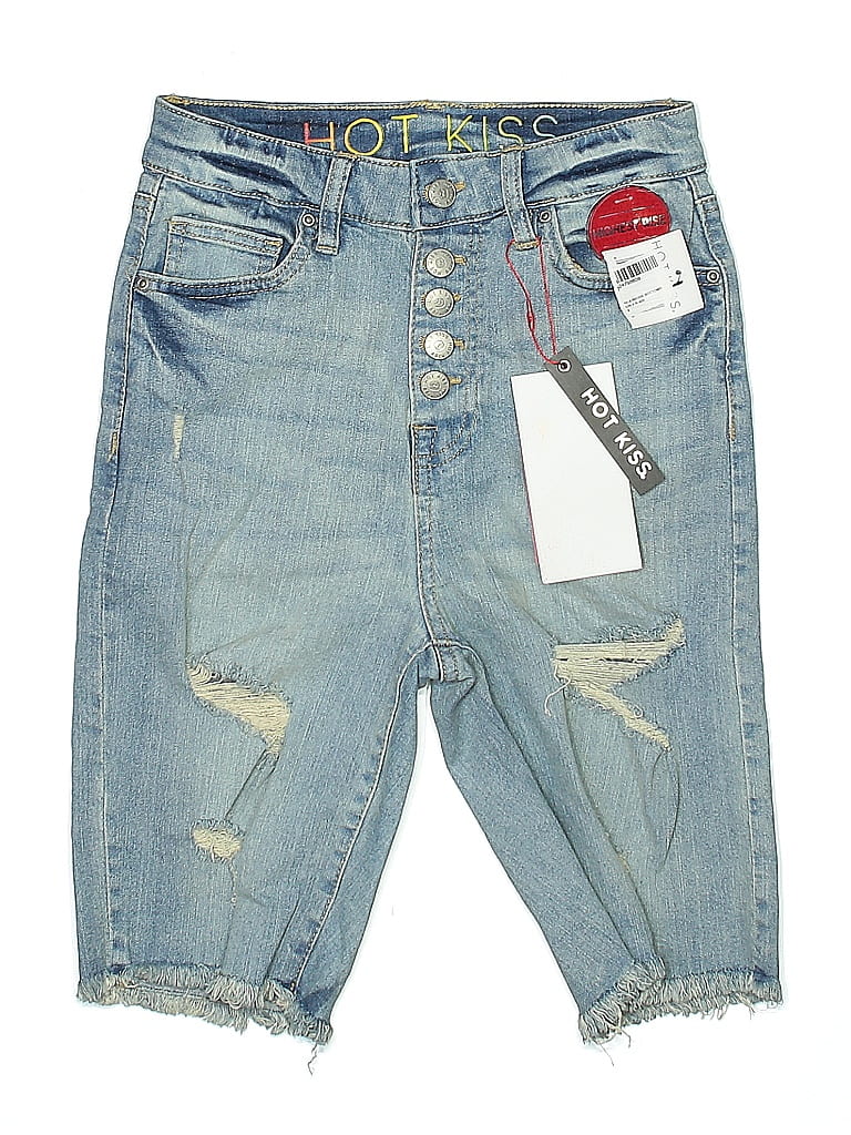 Pre-owned Hot Kiss Denim Shorts In Blue