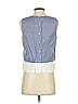 Theory 100% Cotton Blue Sleeveless Blouse Size S - photo 2