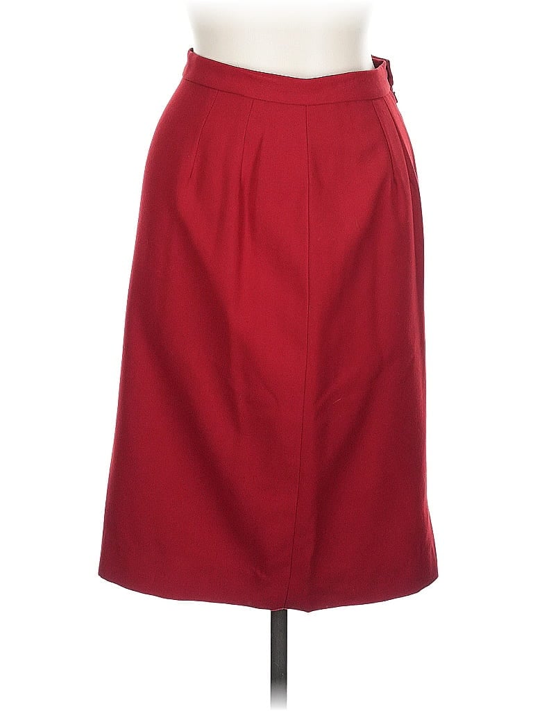 Pre-owned Unbranded Formal Skirt In Red