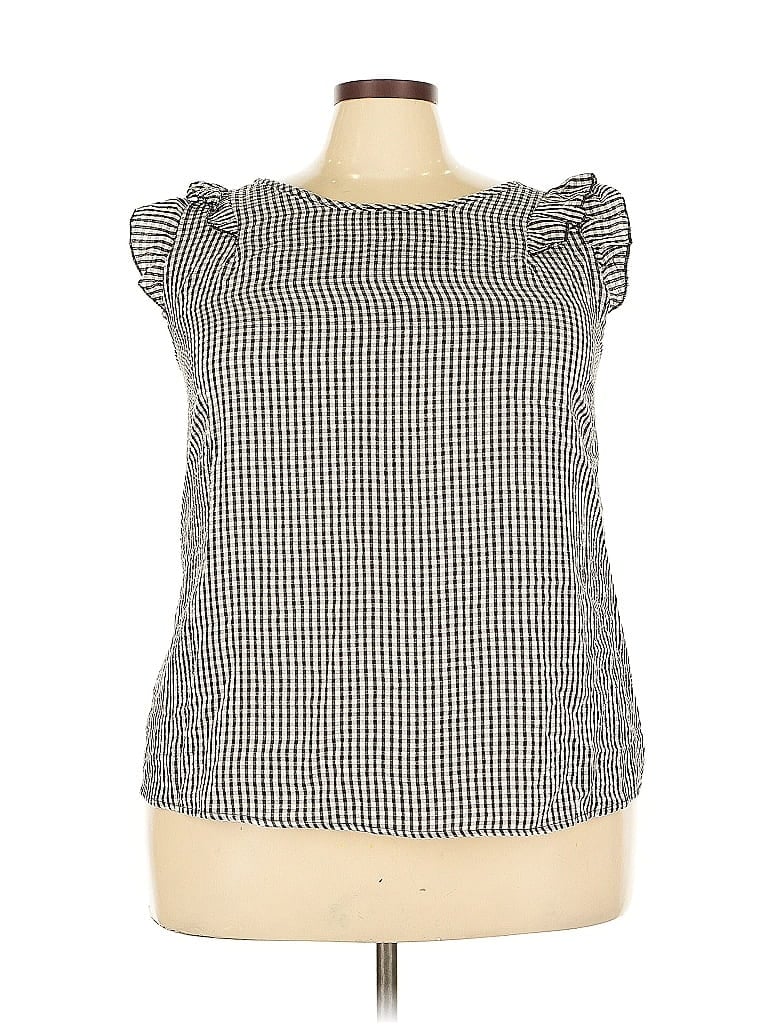 Pre-owned Unbranded Sleeveless Blouse In Gray