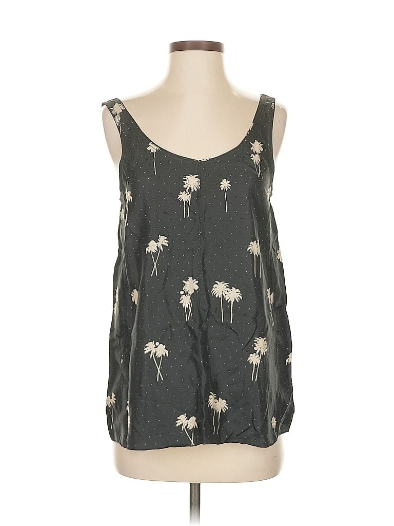 Pre-owned Rag & Bone Sleeveless Silk Top Gray Scoop Neck Tops