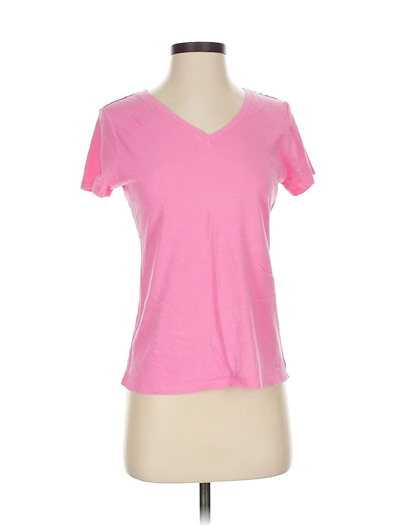 Pre-owned Tommy Hilfiger Short Sleeve T-shirt In Pink