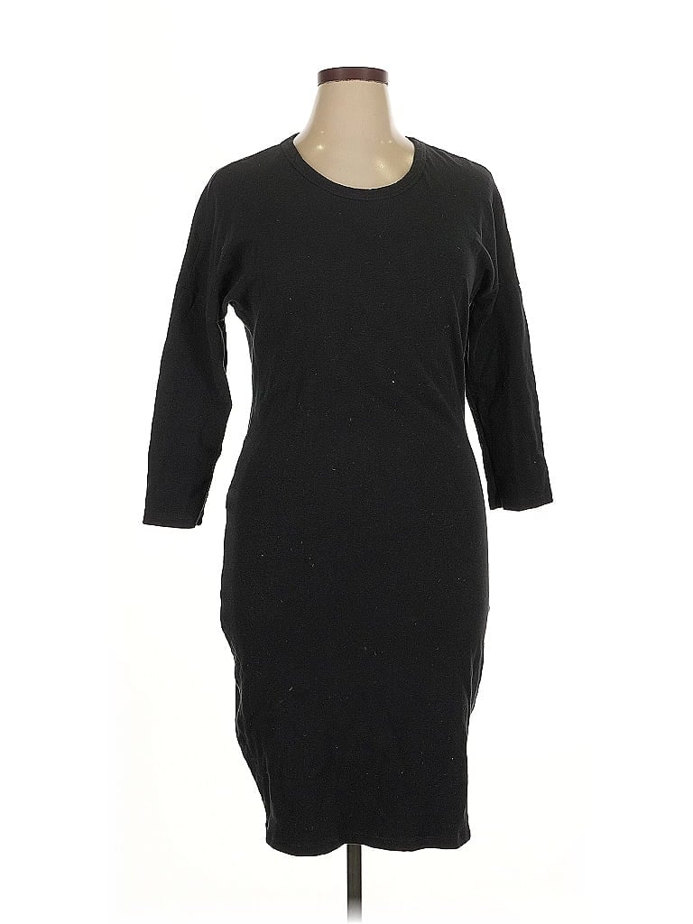 Pre-owned James Perse Casual Dress In Black