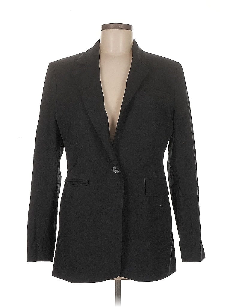 Pre-owned Banana Republic Wool Blazer Jacket In Black