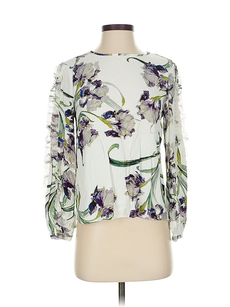 Click to view more detailed imagery on our partner's website Pre-owned Club Monaco 3/4 Sleeve Blouse In White