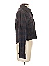 Kal Rieman Plaid Maroon Blue 3/4 Sleeve Button-Down Shirt Size XS - photo 4