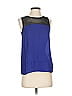 Barneys New York 100% Polyester Blue Sleeveless Blouse Size XS - photo 1
