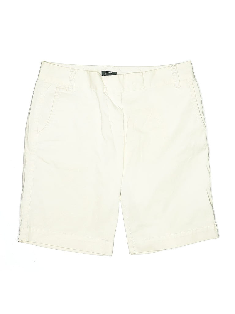 Pre-owned J.crew Factory Store Khaki Shorts In White