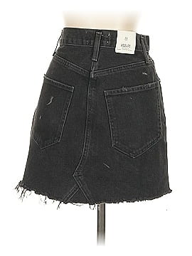 スカート AGOLDE Woman Skirt Black A91111139 RMTCH Black + NET SUSTAIN Hilla distressed organic denim maxi
