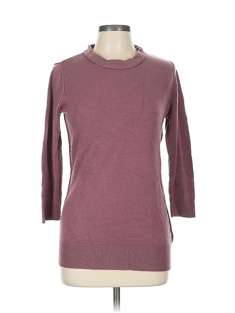Pre-owned New York And Company Turtleneck Sweater In Burgundy